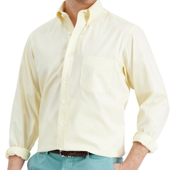 Forsyth of Canada Mens Dress Shirt Yellow - Picture 1 of 8